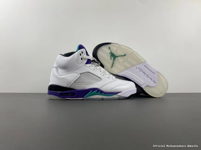 Official Maikesneakers Air Retro Grape 5 Jordan (2013) 136027-108 0716